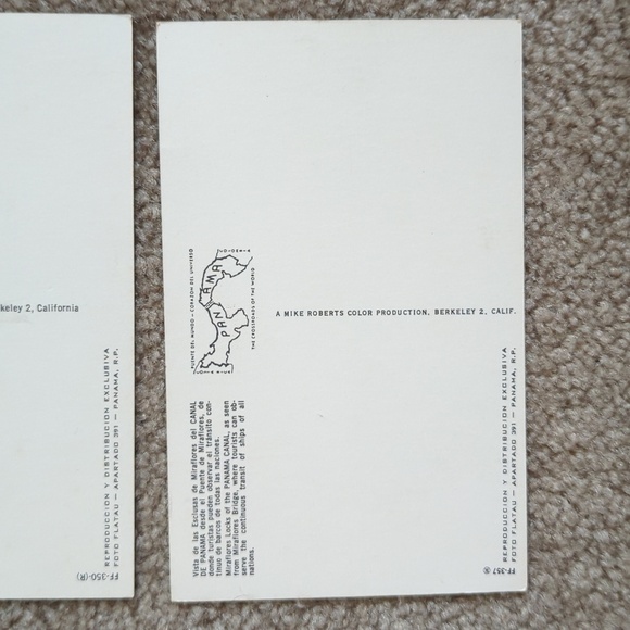 Pair Of Panama Canal Postcards - Picture 4 of 4